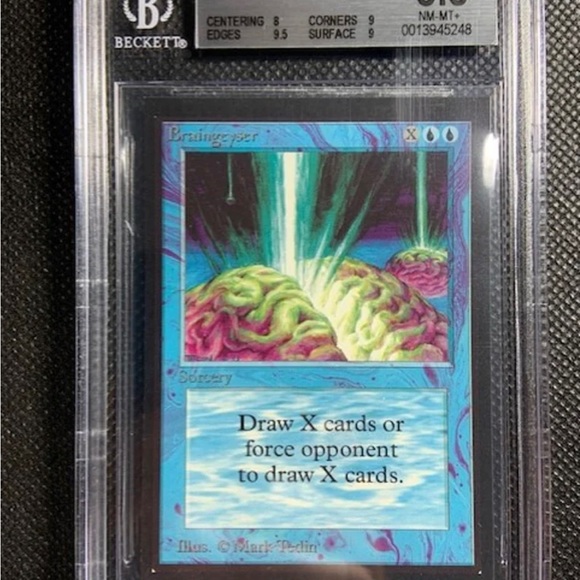 1993 MTG CE Collector's Edition 1993 Braingeyser R B BGS 8.5 NM-MINT+ - Picture 2 of 3
